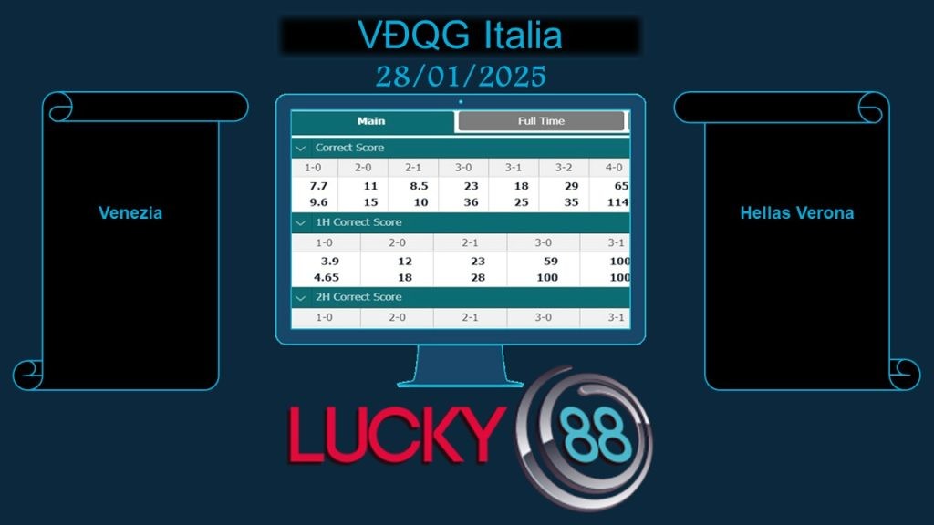 LUCKY88 Venezia vs Hellas Verona , Soi kèo bóng đá hôm nay 28/01/2025, VĐQG Italia